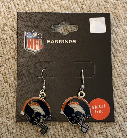 Denver Broncos NFL dangle earrings Cover