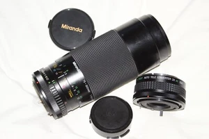 Miranda 75-300mm f4.5-5.6 Macro Zoom Lens + 2X Teleconverter Canon FD Mount - Picture 1 of 6