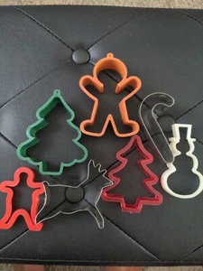Gingerbread Christmas Tree Candy Cane Holiday Cookie Cutters Lot. - Picture 1 of 2