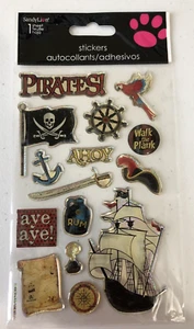 Sandy Löwe Piraten, Schiff, Schatz, Sammelalbum, Basteln, Stickerbogen, Nagelneu - Bild 1 von 3