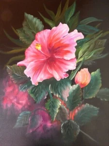 Ölbild -  Tropischer Hibiskus - nach Gary Jenkins - 60 x 45 cm - Bild 1 von 1
