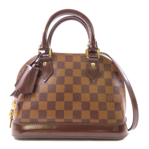 LOUIS VUITTON（LV） Borsa a mano Louis Vuitton LV GHW Alma BB 2 vie tracolla N41221 Damier Ebene marrone
