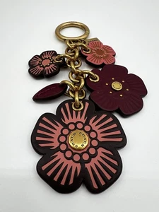 Coach Taffy Teerose Taschenanhänger, Stil 17451, neu ohne Etikett - Bild 1 von 13