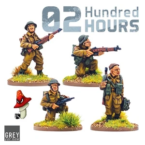 02 Hundred Hours British Army Reinforcements 2 28mm 1/56 Wargame Miniatures WW2 - Picture 1 of 1