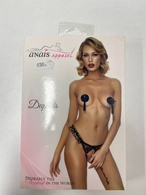 String Sexy Anais Daphnis Black Lace Open Size XL Lingerie