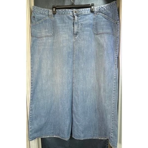 Fashion Bug Damen 26W blaue Jeans bescheiden Maxi Stickerei Taschen hinten Rodeo - Bild 1 von 7
