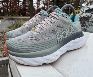 ZAPATILLAS para correr HOKA One One BONDI 6 para mujer talla 7 gris hierro forjado atléticas - Imagen 1 de 7