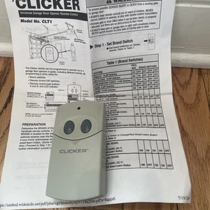 Chamberlain CLT1D Clicker Universal Garage Door Opener Liftmaster With Manual - Picture 1 of 6