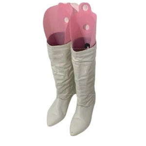 Vintage Grand Women's Canadian Made 1980 Rocker Leather Boots Off White Size 6.5 - Bild 1 von 13