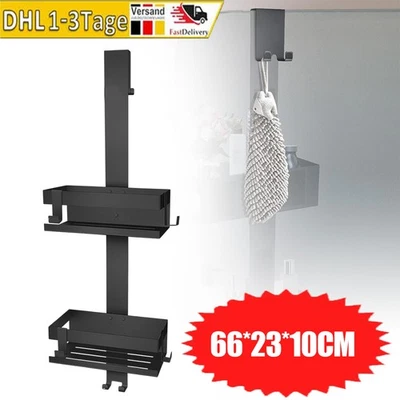 Duschablage zum Hängen Duschregale hängeregal Duschkorb Edelstahl ohne Bohr DE - Bild 1 von 4