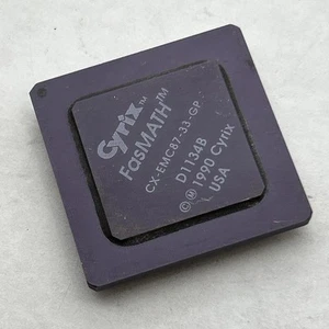 Super Rare! Cyrix CX-EMC87-33-GP FasMath FPU for 386DX CPU 33MHz D1134B 1990 - Picture 1 of 12