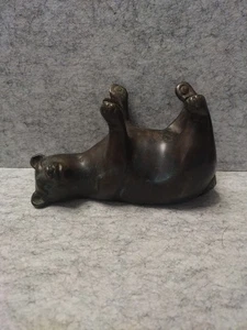 Bronzeguss Bär Figur Türstopper - Bild 1 von 5