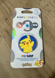 PopSockets Grip Stand with Swappable Top Pikachu Pokemon PopGrip Phone Holder - Picture 1 of 2