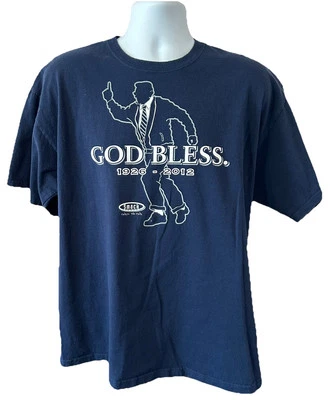Joe Paterno God Bless 1926-2012 Penn State Shirt Men XL Navy Blue Double Sided - Image 1 of 4