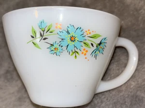Fire King Bonnie Blue Boutonniere Coffee Cup Mug - Free Shipping - Picture 1 of 3