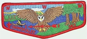 Immokalee Lodge 353 Southwest Georgia GA S33 Brotherhood Flap ROSSO BDR (JM1949) - Foto 1 di 2