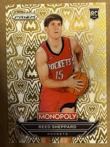 REED SHEPPARD 2024-25 Panini Prizm Monopoly SSP Millionaire White #W20 Case Hit - Picture 1 of 2