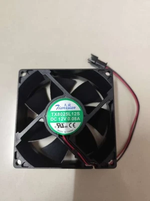 1 PCS Tianxuan Cooling Fan TX8025L12S DC 12V 0.08A 80*80*25mm 2 pin - Image 1 of 4