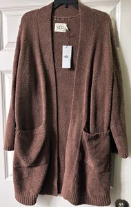 Neu mit Etikett UGG braune lange Strickjacke Kallie Größe S Small - Bild 1 von 8