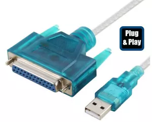 Parallel IEEE1284 Printer Port To USB I/O Adapter Cable for Printer Use - Picture 1 of 3