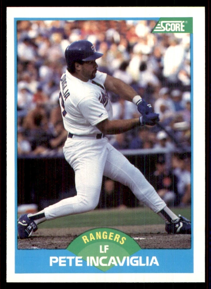 1989 Score Pete Incaviglia Texas Rangers #201 - Image 1 of 2