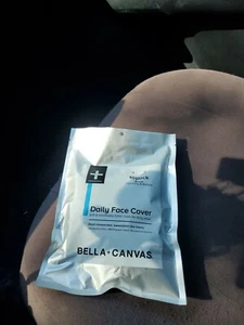 Bella + Canvas Daily Face Cover 10pk Black Daily Wear Breathable Free Shipping - Picture 1 of 7
