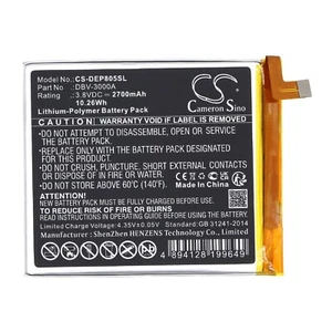 Batterie 2700mAh type DBV-3000A Pour Doro 8050 DBS-0230 - Zdjęcie 1 z 4