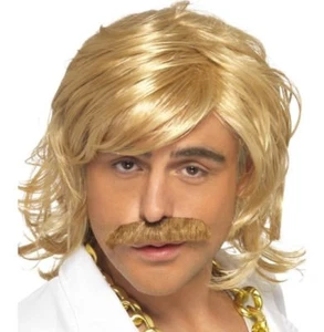 70s 80s Gameshow Gastgeber Kostüm Perücke Erdbeere Blond Zitrone Neu Von Smiffys - Bild 1 von 1