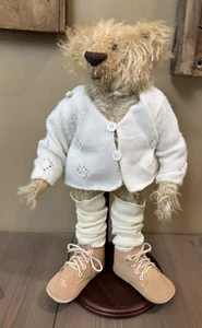 Boassy Bears 15" Chessley Cream Mohair Bear by Gay Talbott Boassy - Picture 1 of 13