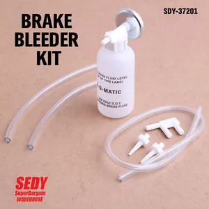 NEW One Man Brake Bleeder Hydraulic Clutch Fluid Bleeding Cylinder Pad Kit Oil - Picture 1 of 5