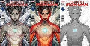 Invincible Iron Man #1 Now Legacy Edition Artgerm Farbe kopisch eingefärbt Variante Set - Bild 1 von 4