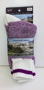 Women’s Socks Boot Socks Signature Brands 2 Pair All Weather Thermal Socks - Picture 1 of 4