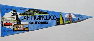 Pennant SAN FRANCISCO del 1983 (mostra attrazioni): misure 23 1/2" (#2280) - Foto 1 di 9