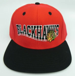 CHICAGO BLACKHAWKS NHL VINTAGE SNAPBACK RETRO 2-TONE FLAT BILL CAP MÜTZE NEU! - Bild 1 von 5