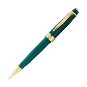 Cross Bailey Light Ballpoint Pen in Glossy Green Resin with Gold Trim - NEW - Picture 1 of 2