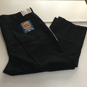 Haggar Classic Fit Khaki Pants Size 48x29 (Actual 48x27) NWT Black - Picture 1 of 11