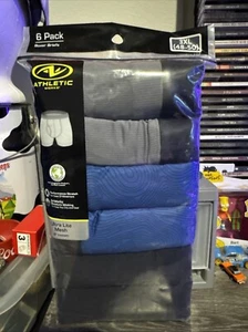 NEW Athletic Works Mens Boxer Briefs Breathable Mesh 6 Pack Size 3XL (48-50) - Picture 1 of 9