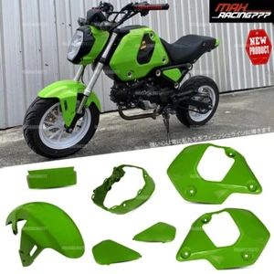 7PC BODY LIME GREEN PANELS FRAME BODY FIT FOR HONDA NEW MSX GROM 125 21 - 2024 - Picture 1 of 9
