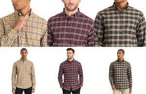 NWT Van Heusen Weekend Twill Classic Dress Shirt Plaid Wrinkle Free ButtonUp $60 - Picture 1 of 15