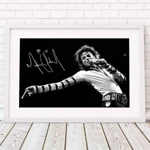MICHAEL JACKSON -Music Legend Poster Picture Print Sizes A5 to A0 *FREE DELIVERY - Foto 1 di 14