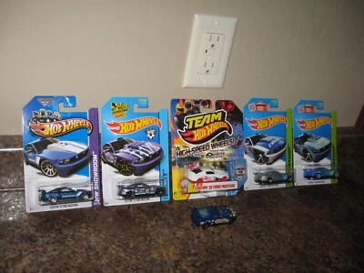 Hot Wheels Lot of 6 Custom 2012 Ford Mustang Variation Faulken Tire Team HWTF 12 - Image 1 of 3