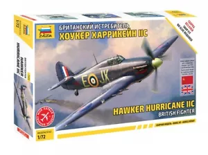 ZVEZDA British Fighter Hawker Hurricane IIC ESCALA 1:72 ARTÍCULO SIN 7322 NUEVO - Imagen 1 de 7