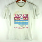 Vintage 1984 Oakland Bacardi Rum Run For Sickle Cell Gray T-Shirt Size S