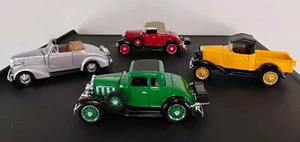 Lot Of 4 Diecast 1:32 Model 1932 Chevy Pickup 1937 Cabriolet 1931 Sports - Picture 1 of 21