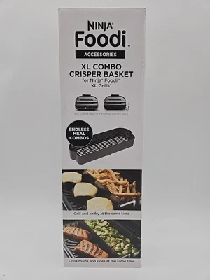 NINJA Foodi Accessories XL Combo CRISPER BASKET for Ninja Foodi XL Grills, *NEW* — 第 1/4 张图片