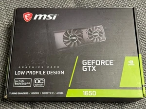 Low Profile Grafikkkarte Nvidia Geforce GTX 1650 von MSI mit Blende - Bild 1 von 4