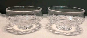 VTG Set of 2 WATERFORD Crystal LISMORE Footed Bowls - Picture 1 of 5