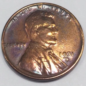 1931-S Lincoln Wheat Cent Penny Beautiful Coin Rare Date - Picture 1 of 2