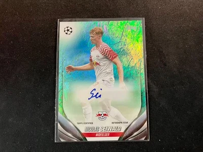 2023-24 Topps Jade Edition UCC Soccer Autograph #A-NS Nicolas Seiwald RC - 4 - Image 1 of 2
