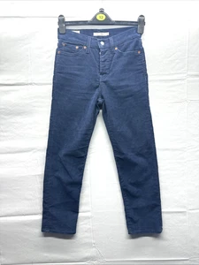 Levis Cordhose Damen marineblau Wedgie gerade Größe 25 Knopfleiste W25 L26 - Bild 1 von 19